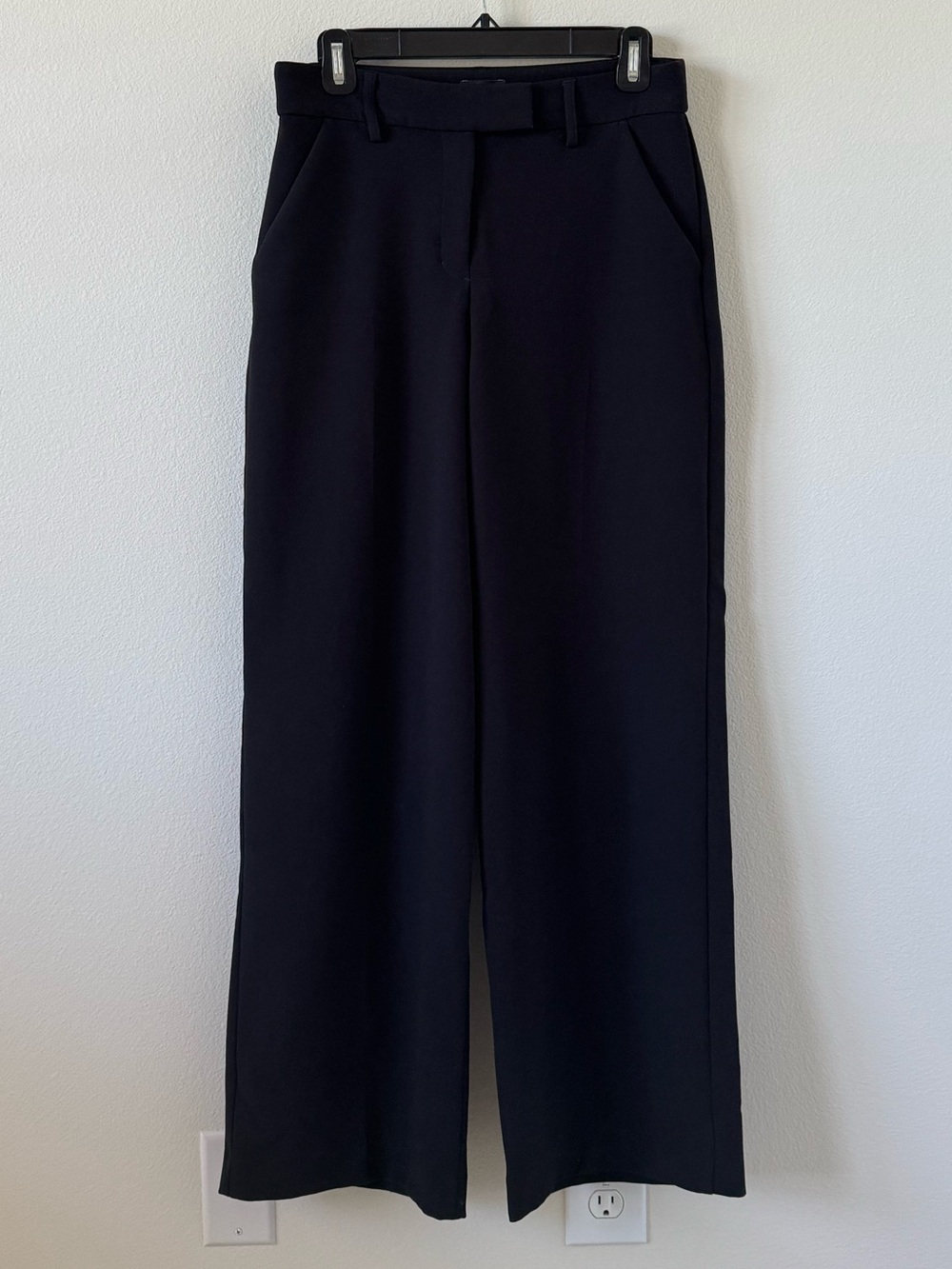 Express Editor mid-ride wide leg trouser